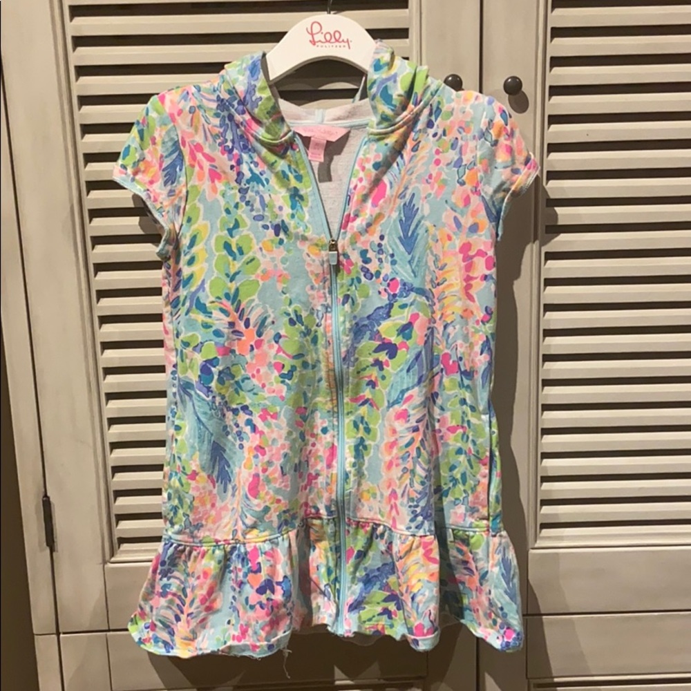 Lily girls hooded cooke cover up